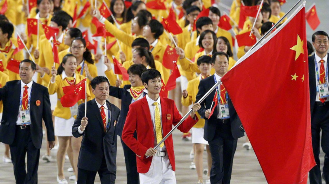 我国奥运代表团第111个进场